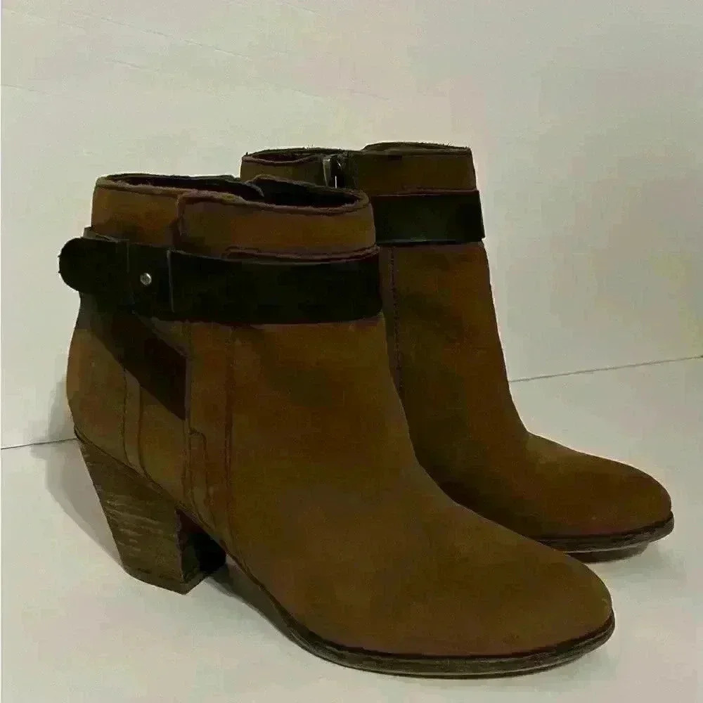Franco Sarto Suede Booties Size 6.5 - Picture 3 of 8